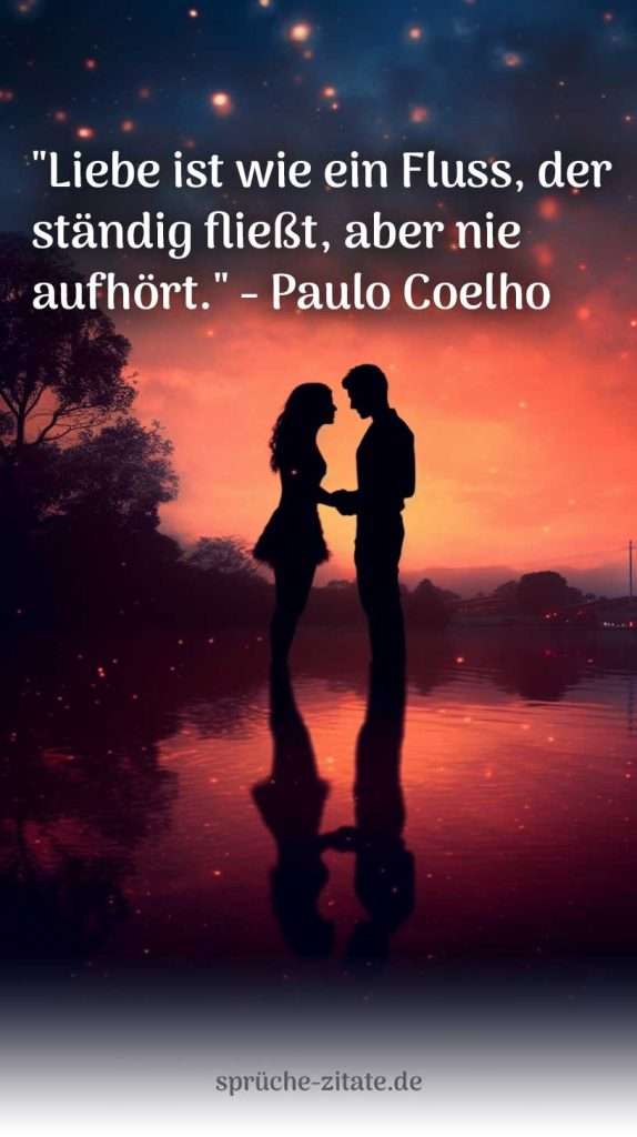 Liebessprüche Paar Romantisch Dunkel Baum paolo coelho spruch zitat
