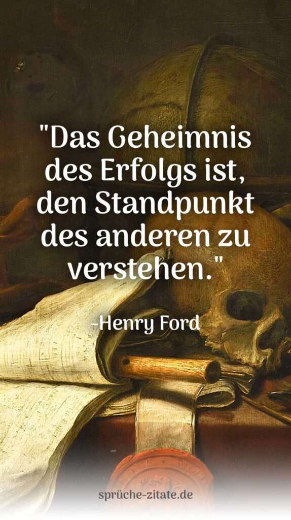 Henry Ford Zitat zum Nachdenken über Erfolg Erfolgsgeheimnis Geheimnis