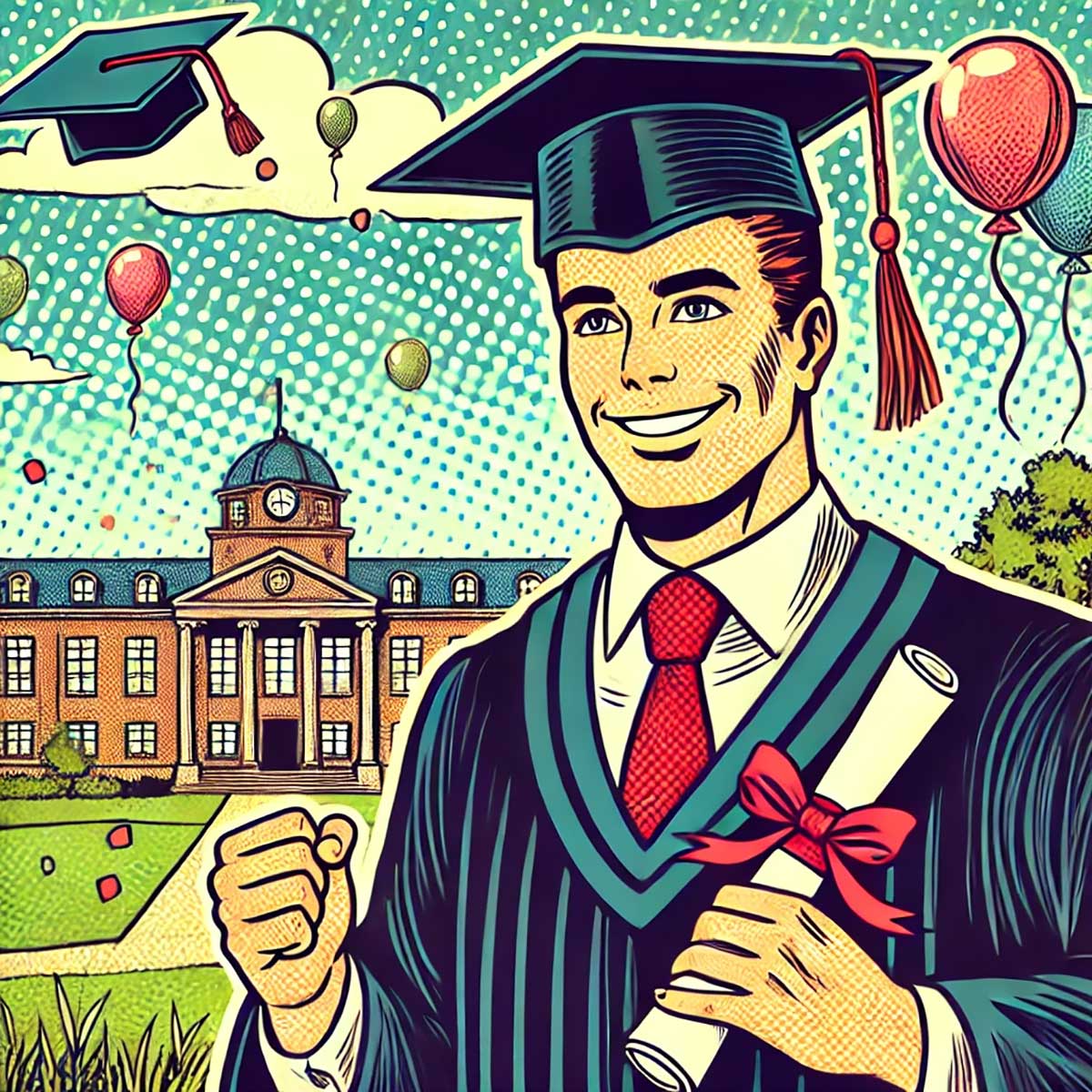 Glückwünsche zum Master von den Eltern