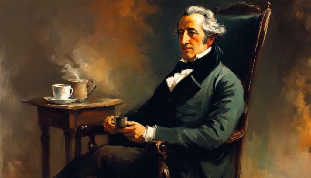 Goethe mit Kaffeetasse Goethe mit Kaffeetasse