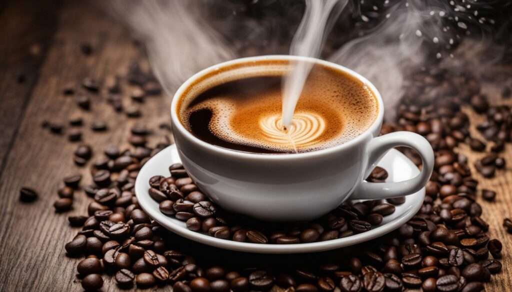 Kaffee in Tasse Kaffee in Tasse