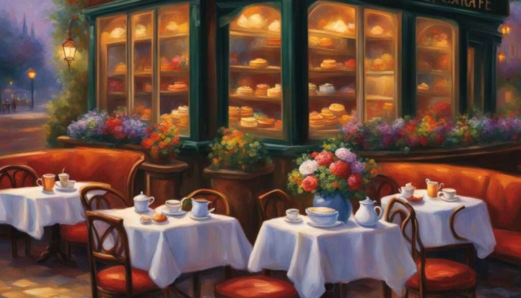 Kaffee und Kuchen im Café Kaffee und Kuchen im Café