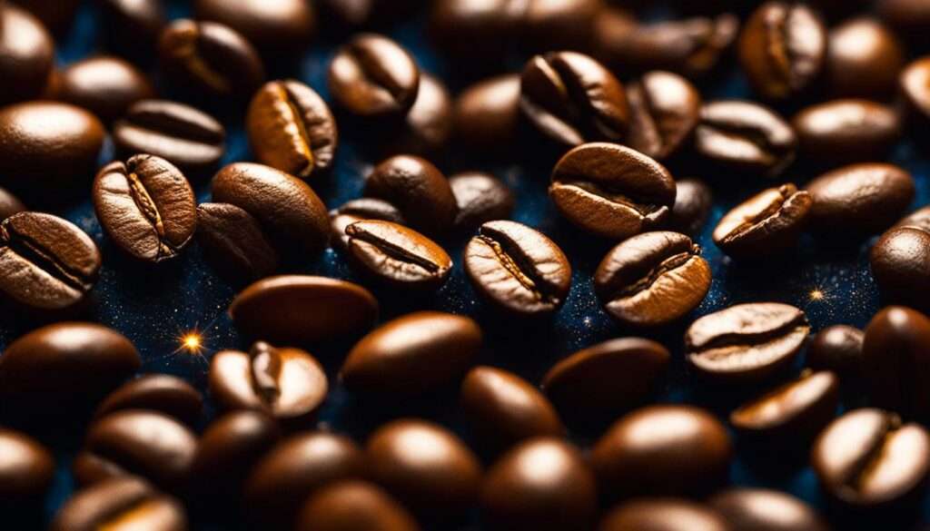 Kaffeebohnen der Nacht Kaffeebohnen der Nacht