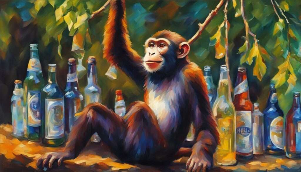 Saufender Affe Saufender Affe