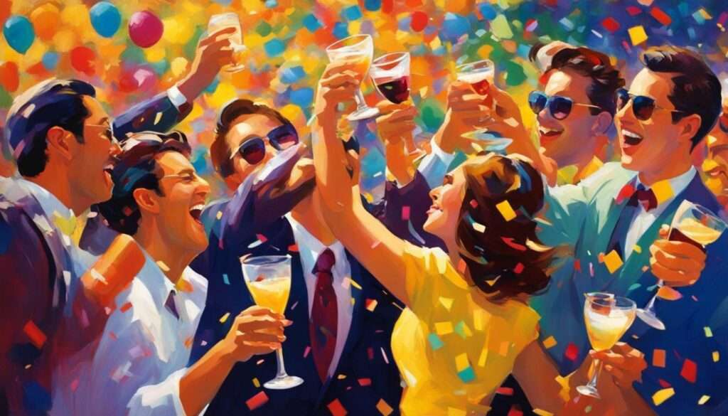 gesellige Partysprüche