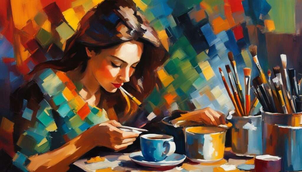 kreativität mit kaffee