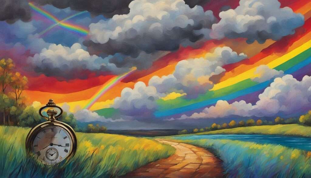 ohne regen kein regenbogen spruch