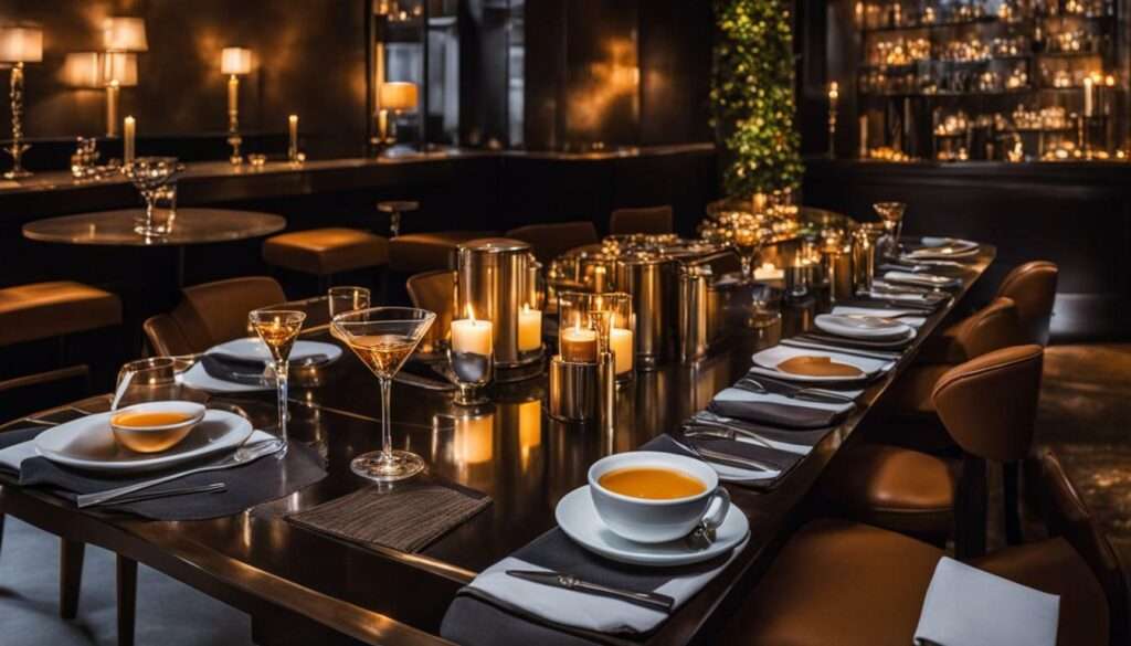 perfekte Atmosphäre für Espresso Martini-Abend perfekte Atmosphäre für Espresso Martini-Abend