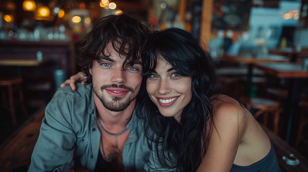 Herz und Kopf Sprüche Pärchen Paar Liebe Cafe