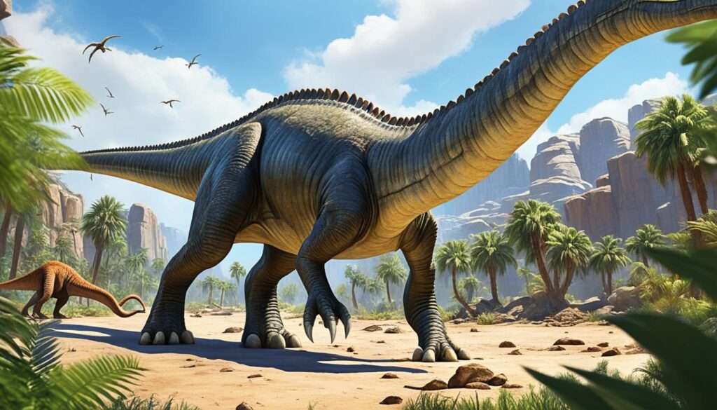 Diplodocus Fortbewegung Illustration