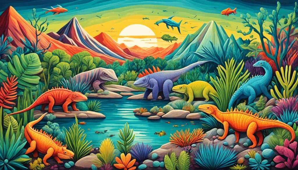 Vielfältige Fauna des Perm-Zeitalters Vielfältige Fauna des Perm-Zeitalters