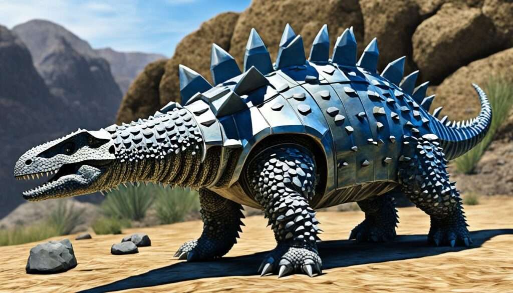 Ankylosaurus Panzerung und Schwanzkeule Ankylosaurus Panzerung und Schwanzkeule