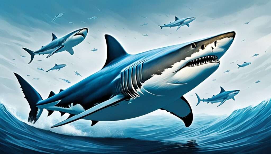 Megalodon Rückenflosse im Vergleich Megalodon Rückenflosse im Vergleich