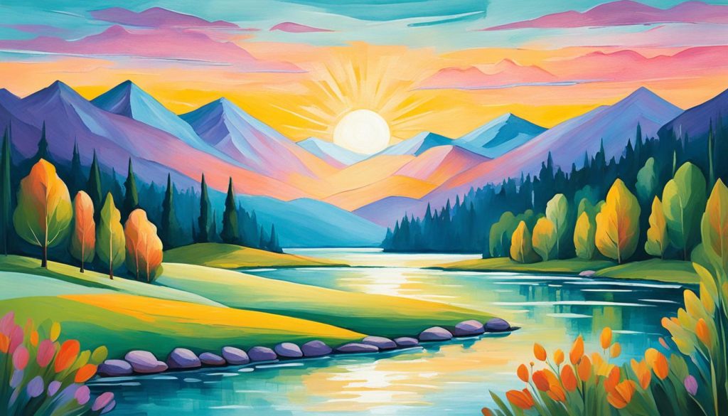 beruhigende landschaftsaufnahmen