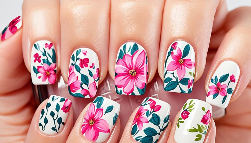 florale nageldesigns