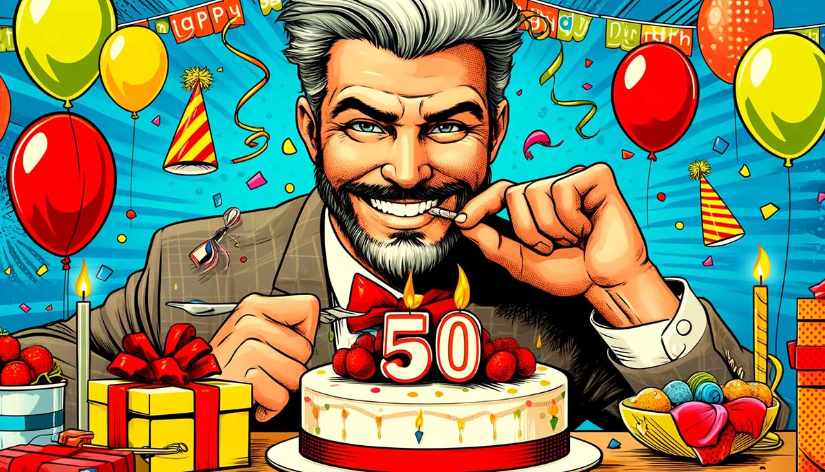 Freche Sprüche zum 50. Geburtstag