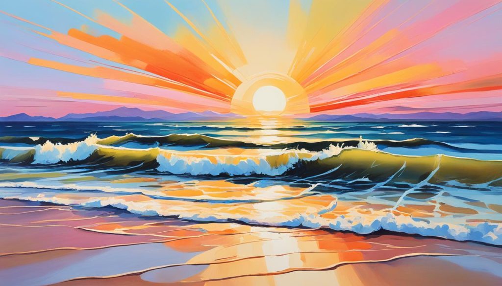 idyllische Sonnenuntergänge