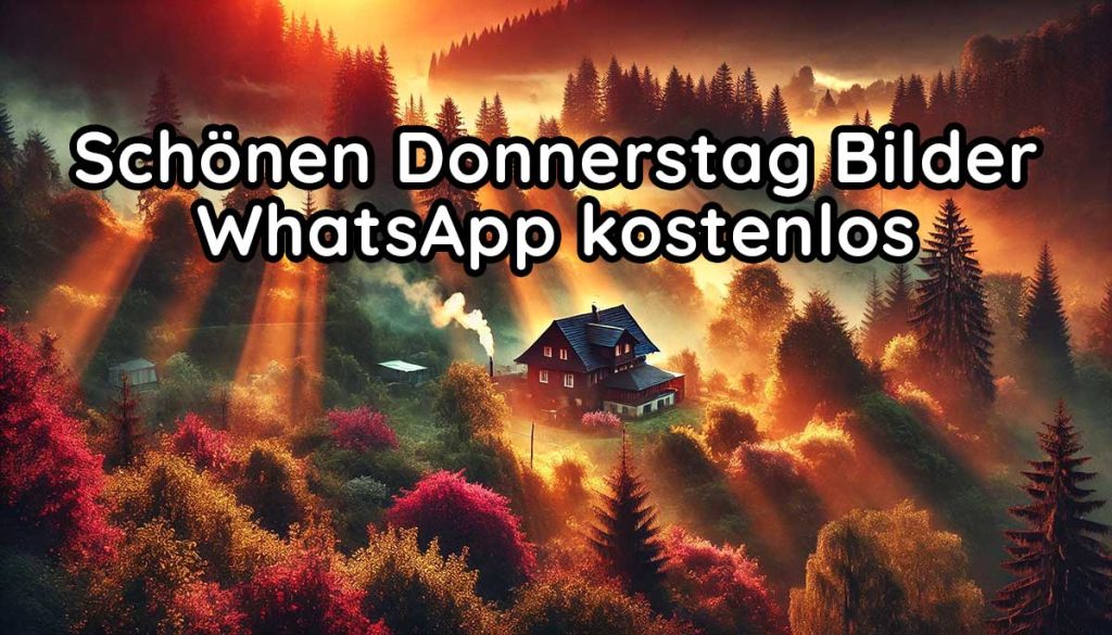Schönen Donnerstag Bilder WhatsApp kostenlos