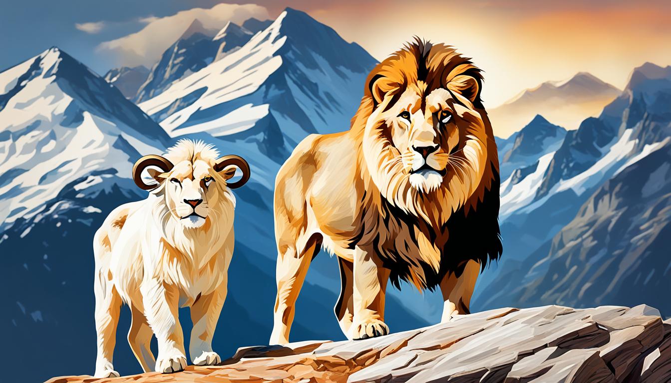 steinbock-und-loewe steinbock und löwe