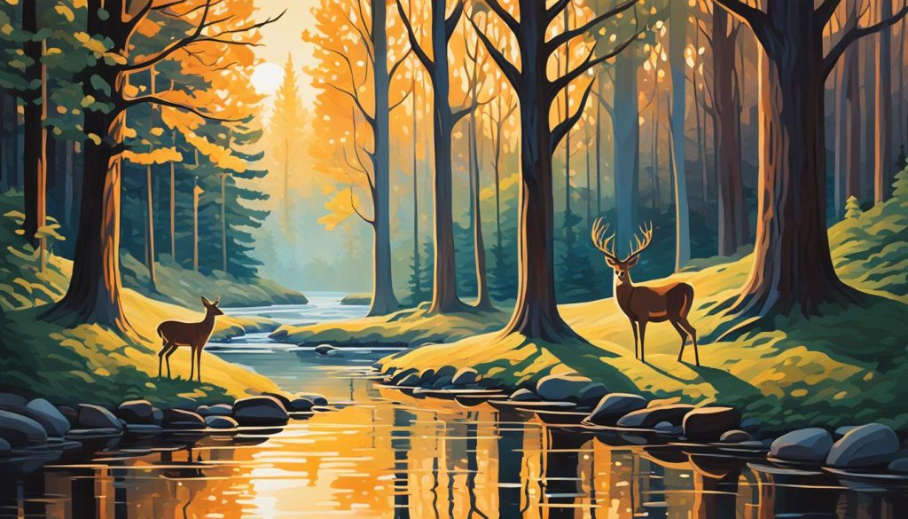 wohltuende naturaufnahmen