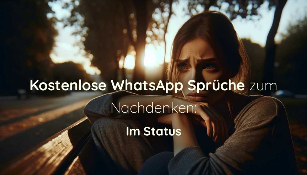 Kostenlose WhatsApp Sprüche zum Nachdenken im Status