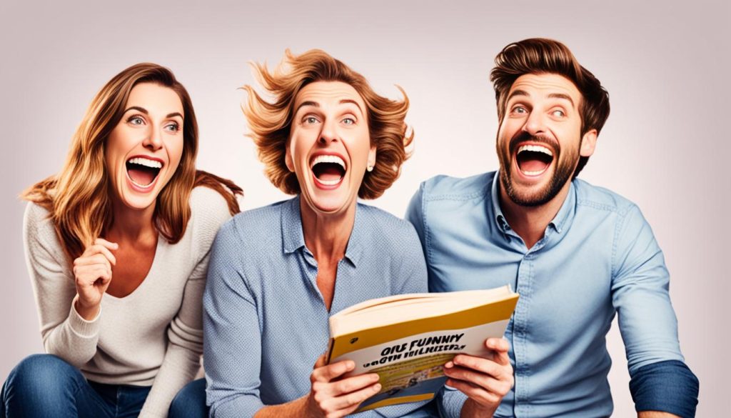 Stimmung durch lustige Witze