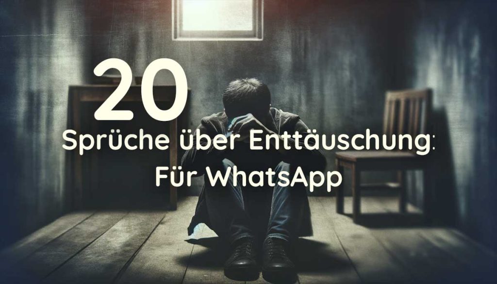 Enttäuschung Sprüche WhatsApp