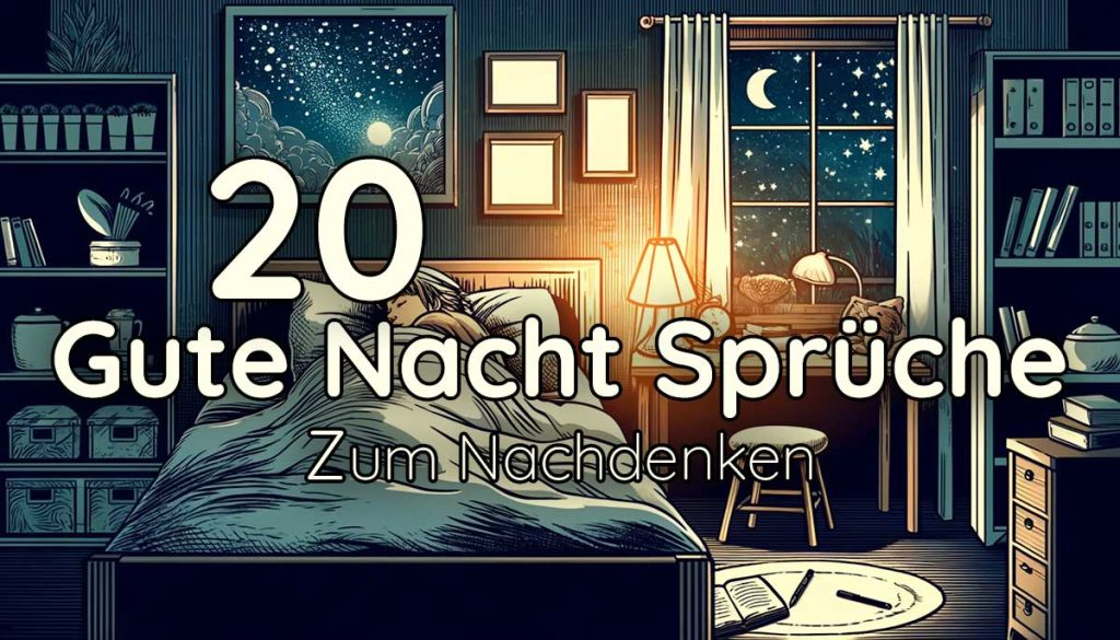Gute Nacht Sprüche zum Nachdenken