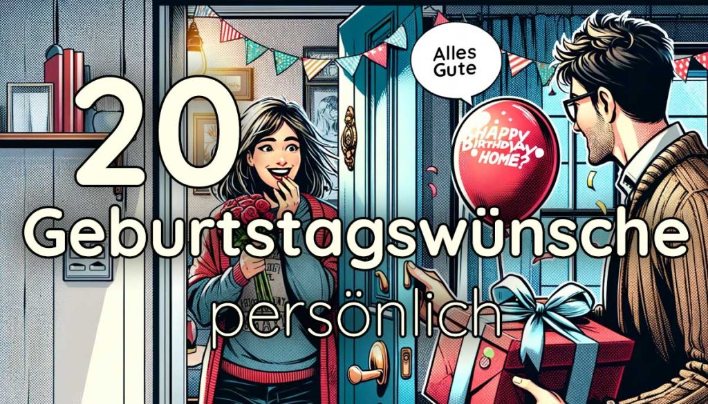 Persönliche Glückwünsche zum Geburtstag