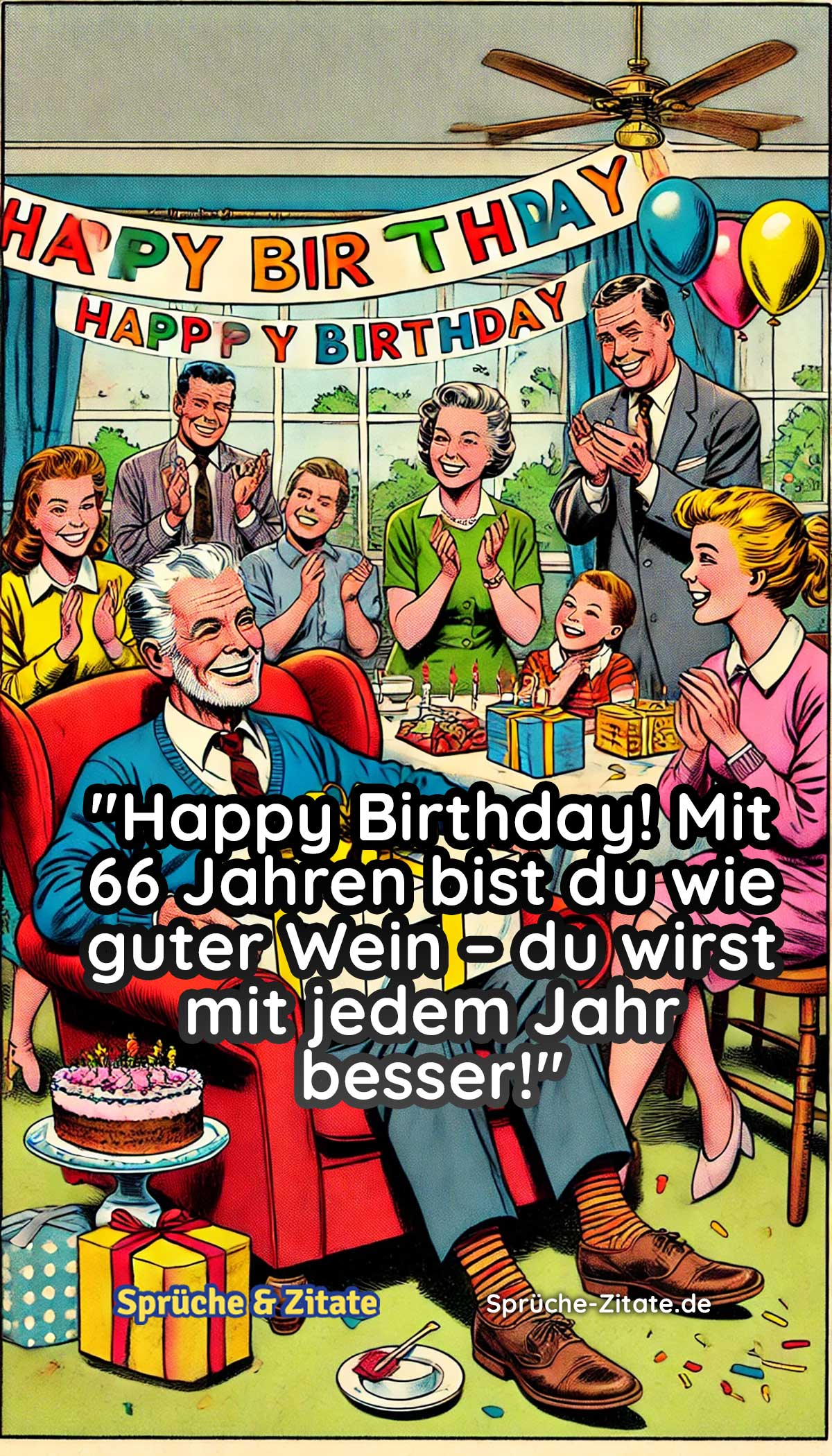 WhatsApp Geburtstagsbilder Kostenlos zum 66. Geburtstag 6