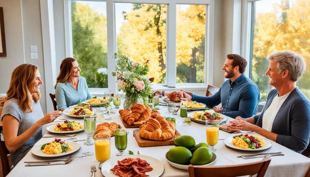 Sonntagsbrunch mit Familie