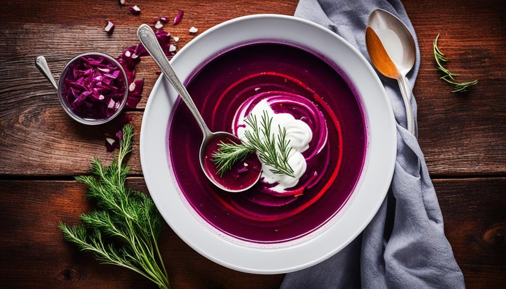 Borschtsch rote Suppe Borschtsch rote Suppe