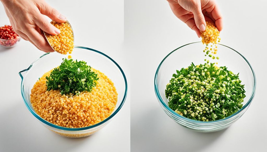 Bulgur-Wasser-Verhältnis Bulgur-Wasser-Verhältnis