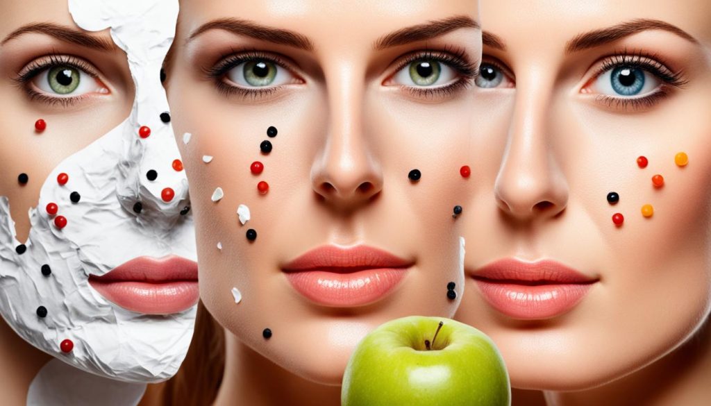 Ernährung und Mitesser Ernährung und Mitesser