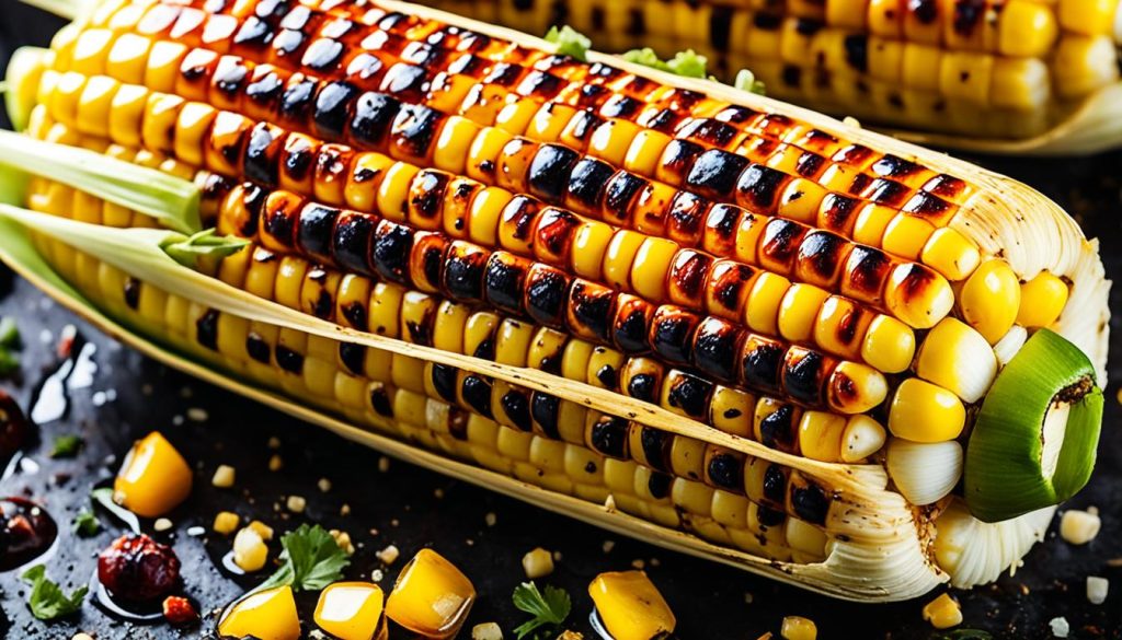 Gegrillte Maiskolben Gegrillte Maiskolben