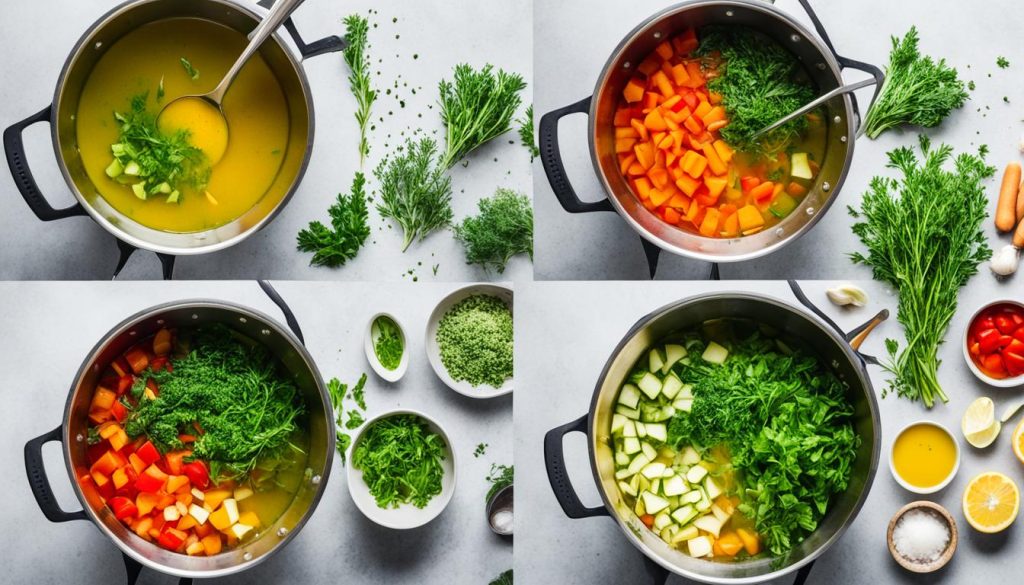 Gemüsebrühe zubereiten Gemüsebrühe zubereiten