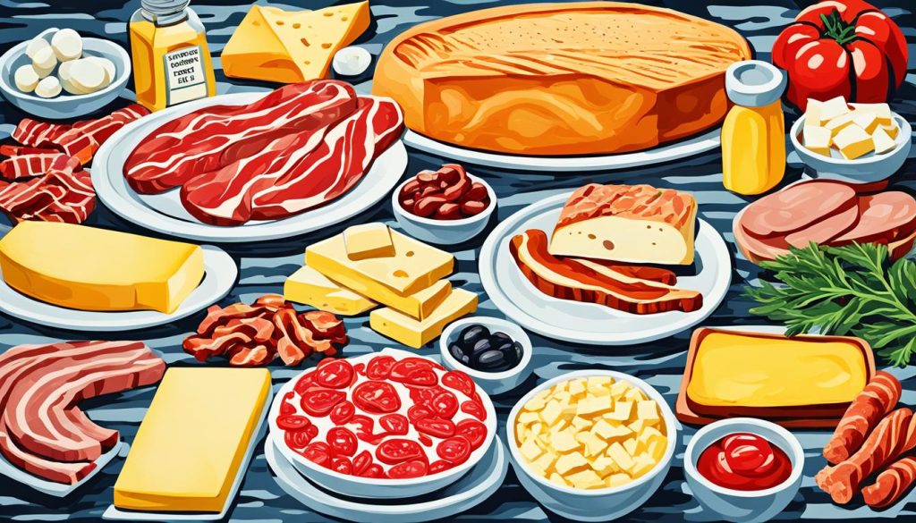 Gesättigte Fettsäuren in fettreichen Lebensmitteln Gesättigte Fettsäuren in fettreichen Lebensmitteln