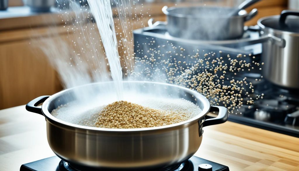 Hirse Kochzeit und Quellphase Hirse Kochzeit und Quellphase