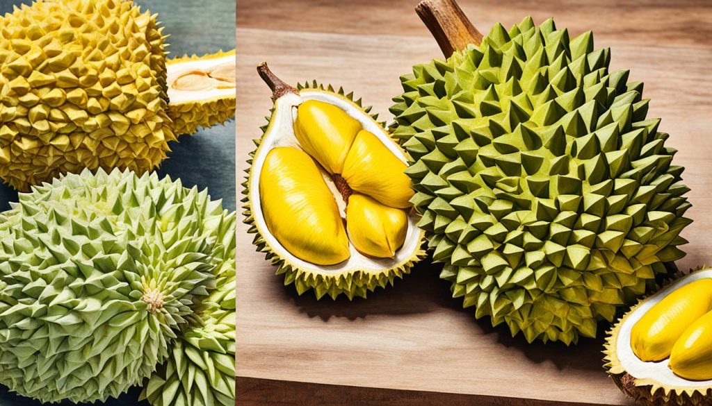 Jackfruit und Durian Vergleich Jackfruit und Durian Vergleich