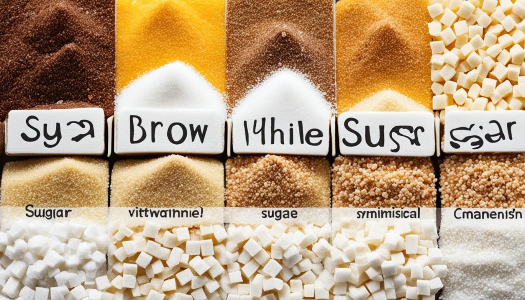 Nährwertvergleich brauner und weißer Zucker Nährwertvergleich brauner und weißer Zucker