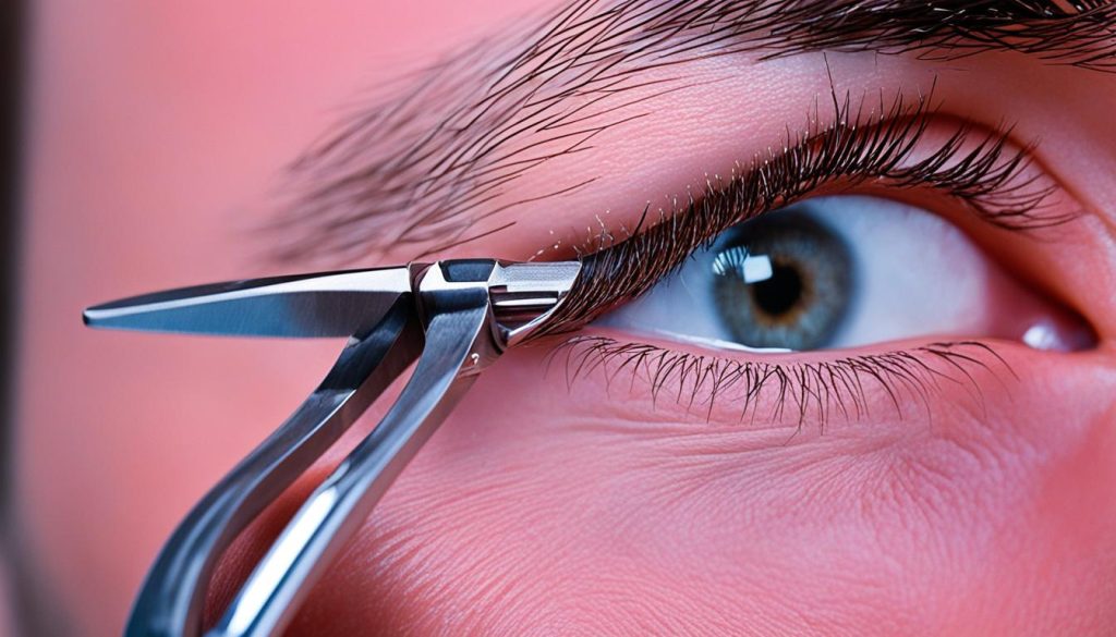 Nasenhaarschere zum Nasenhaare trimmen Nasenhaarschere zum Nasenhaare trimmen