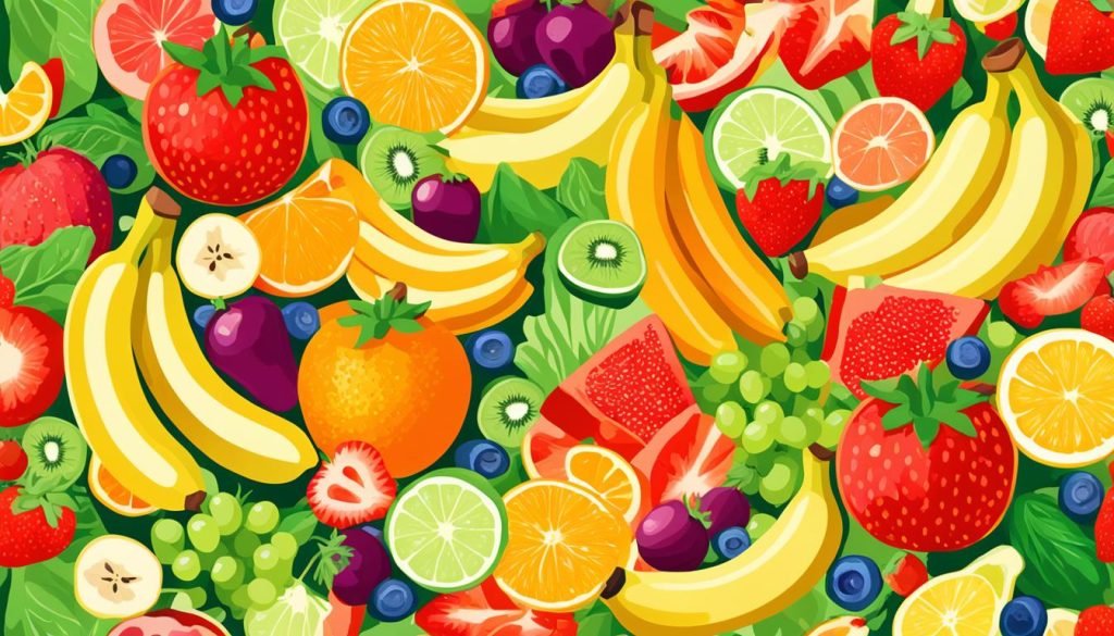 Obst und Gemüse mit viel Kalium Obst und Gemüse mit viel Kalium