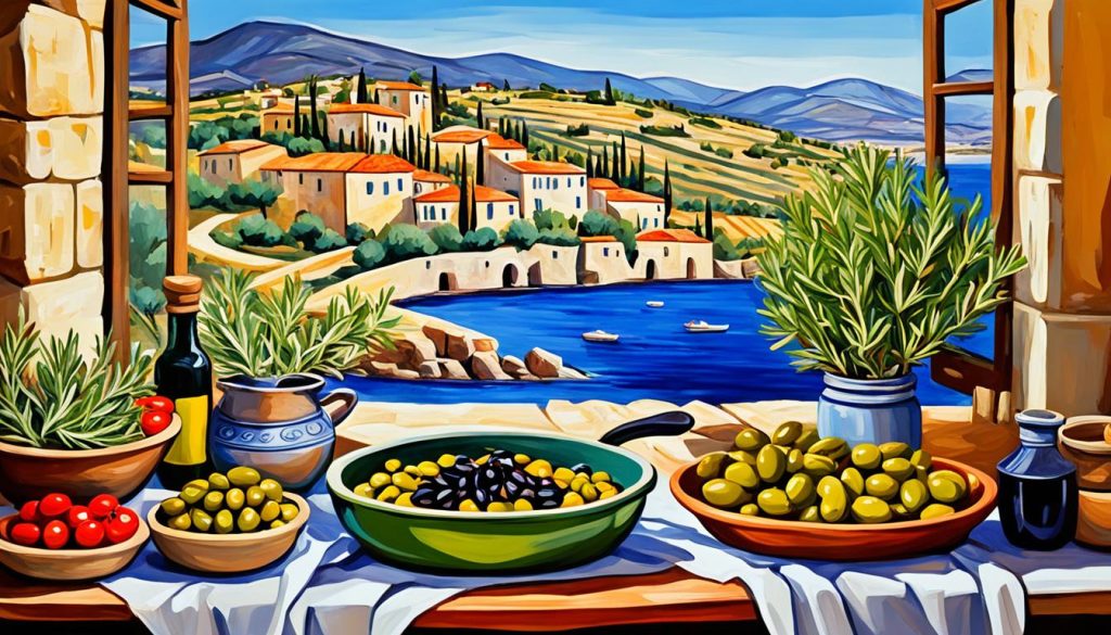 Oliven in der mediterranen Küche Oliven in der mediterranen Küche