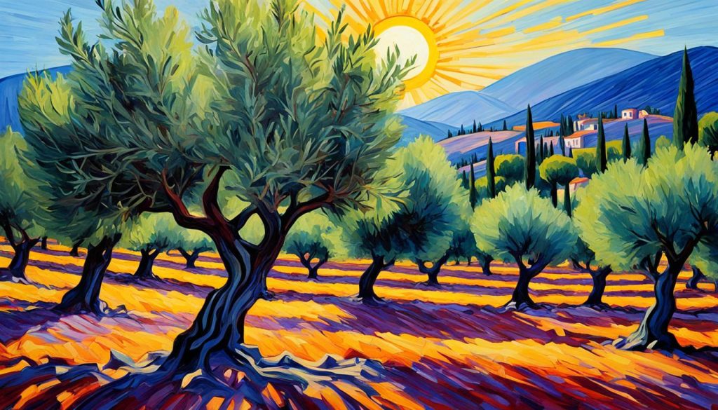 Olivenbäume in einer Plantage Olivenbäume in einer Plantage