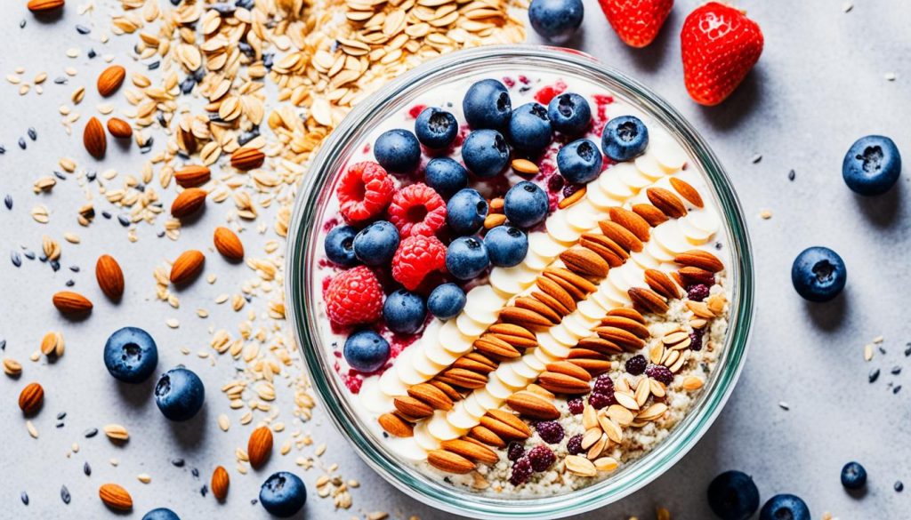 Overnight Oats mit Haferflocken Overnight Oats mit Haferflocken