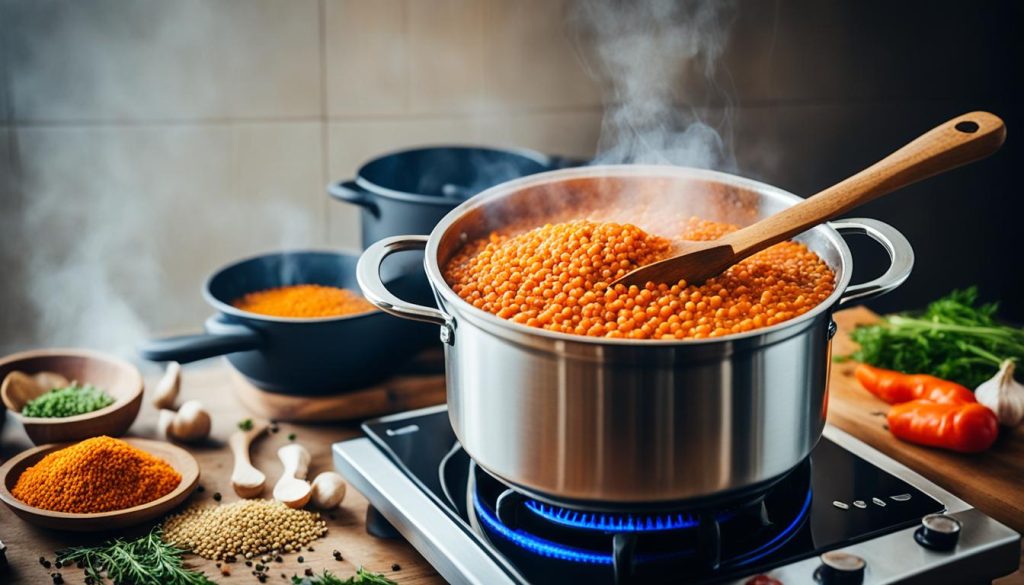 Rote Linsen kochen Rote Linsen kochen