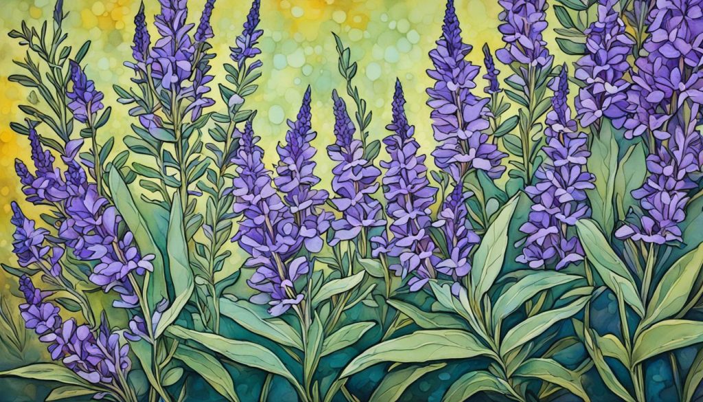 Salbeiblätter und Blüten Salbeiblätter und Blüten