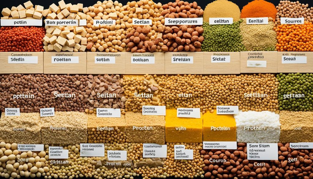 Seitan Proteinvergleich Seitan Proteinvergleich