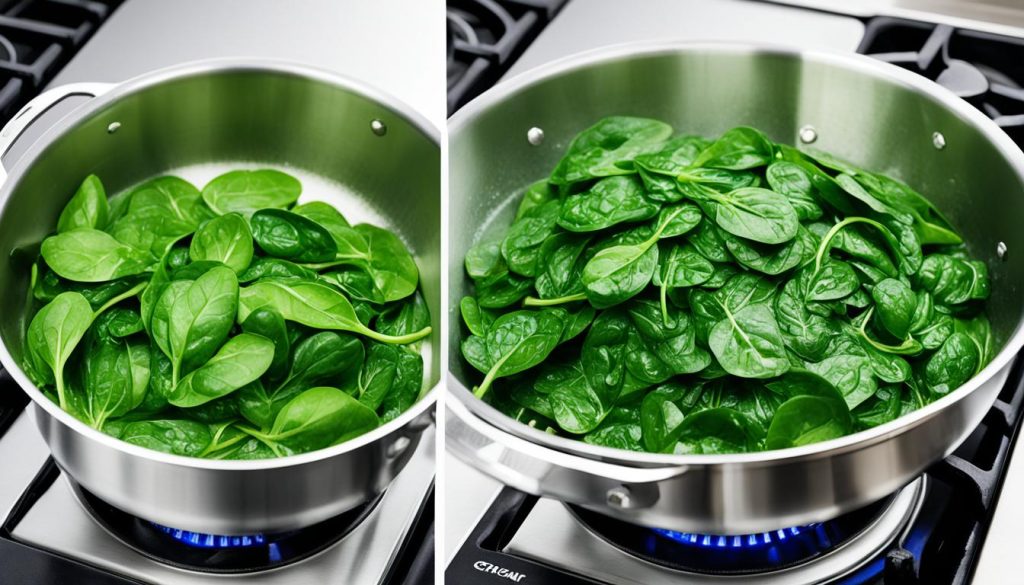 Spinat kochen Schritt-für-Schritt Spinat kochen Schritt-für-Schritt