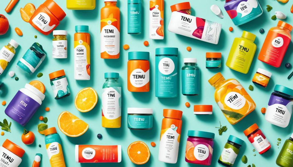 Temu Produktpalette Temu Produktpalette